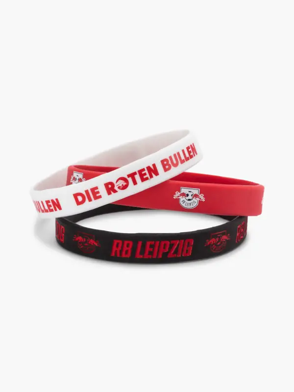 RB Leipzig FC Shop – RBL Armbänder, 3er-Set Kollektion für wahre Fans