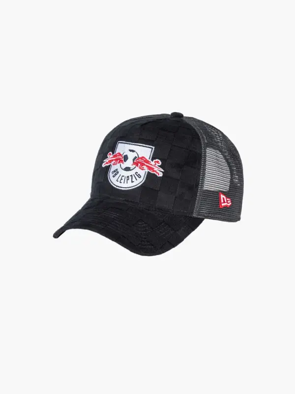 RB Leipzig FC Shop – RBL New Era karierte Truckerkappe für Jugendliche Kollektion für wahre Fans