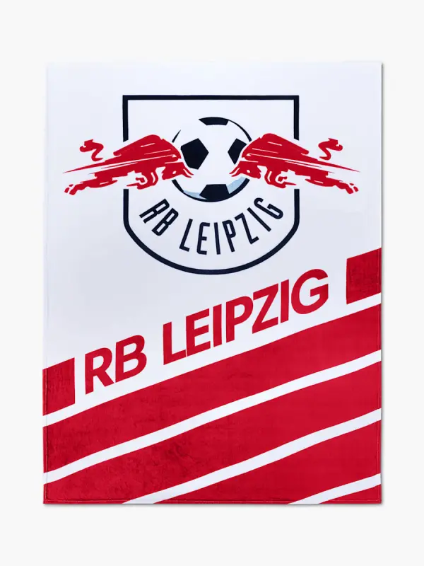 RB Leipzig FC Shop – RBL Streifen-Fleecedecke Kollektion für wahre Fans