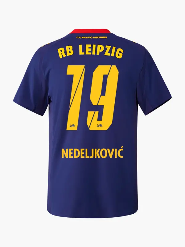 RB Leipzig FC Shop – RBL PUMA Herren Auswärtstrikot Authentic 25/26 – 19 – NEDELJKOVIC Kollektion für wahre Fans