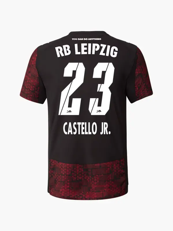 RB Leipzig FC Shop – RBL PUMA Herren Auswärtstrikot Authentic 25/26 – 23 – CASTELLO JR Kollektion für wahre Fans
