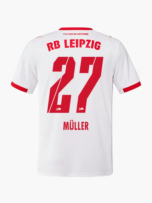 RB Leipzig FC Shop – RBL PUMA Herren Heimtrikot 25/26 – 27 – MULLER Kollektion für wahre Fans