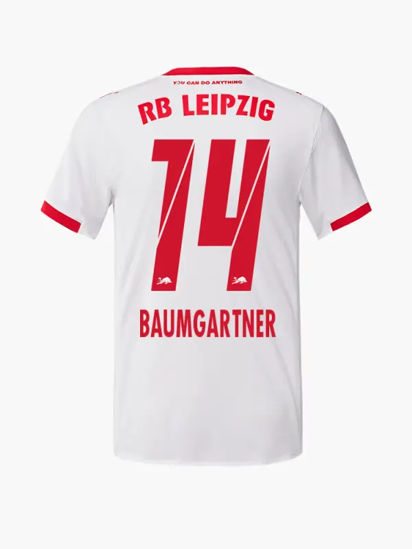 RB Leipzig FC Shop – RBL PUMA Herren Heimtrikot Authentic 25/26 – 14 – BAUMGARTNER Kollektion für wahre Fans