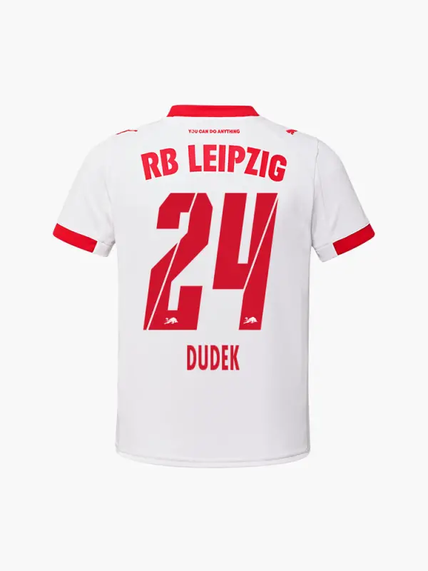 RB Leipzig FC Shop – RBL PUMA Jugend-Heimtrikot 25/26 – 24 – DUDEK Kollektion für wahre Fans